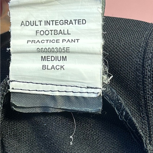 Schutt Integrated Football Practice Pant Adult M Black Padded Belted (b6) - Picture 6 of 6